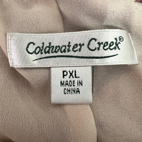 Coldwater Creek Floral Maxi Skirt Plus Size PXL Elastic Waist Cottagecore - Picture 5 of 7